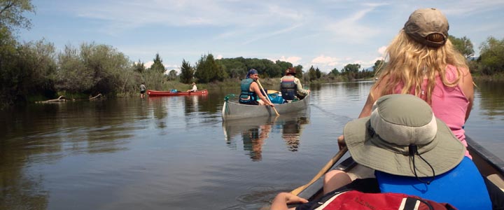 Paddling the Upper Missouri River.