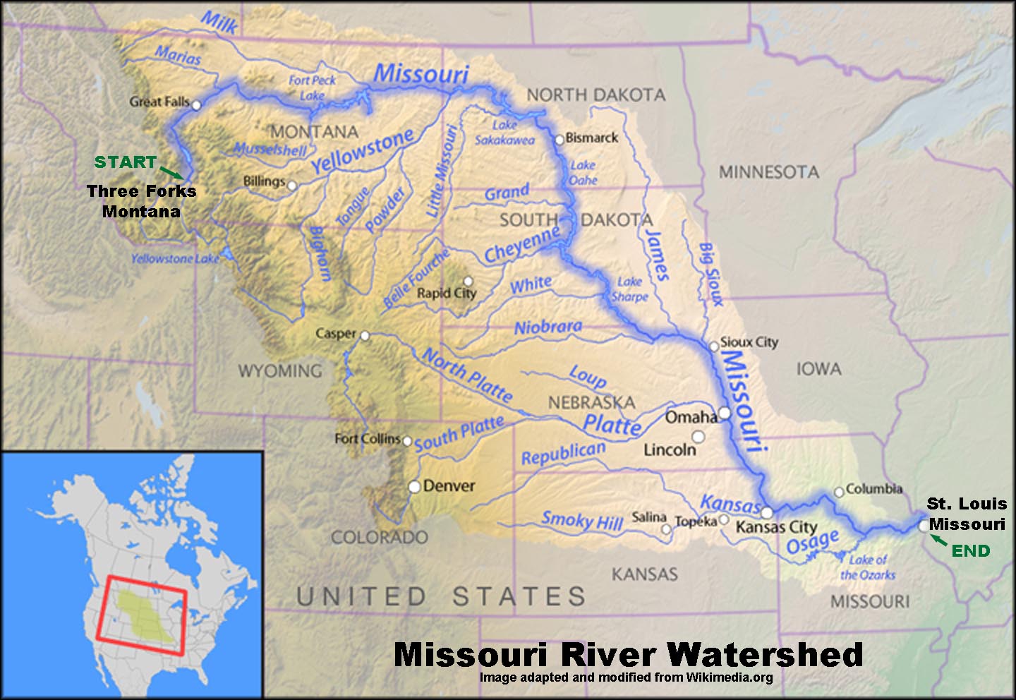 Missouri River Watershed.